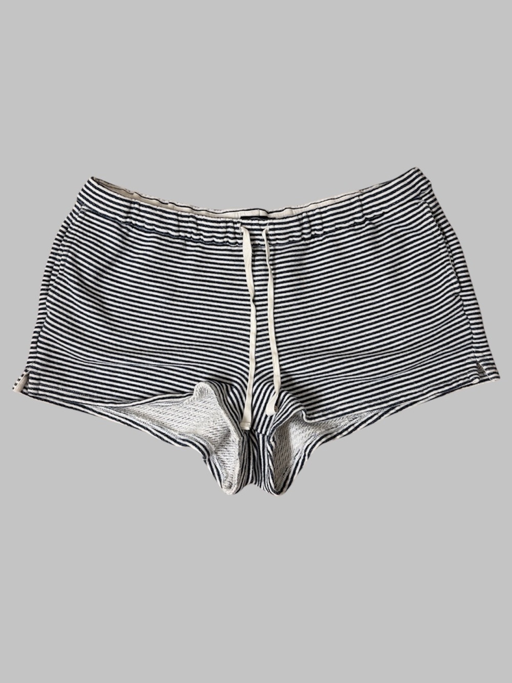 J. Crew Striped Cotton Blend Drawstring Lounge Shorts
